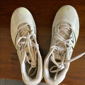 White and Black Athletic Shoes